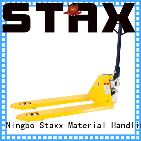 Staxx electric pallet stacker truck company for hire