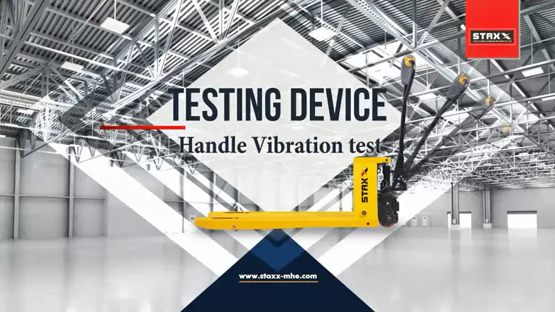 Manual Platform Lift Handle Vibration Test