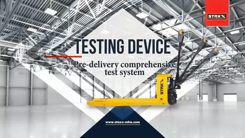 Portable Lithium Pallet Truck Pre-delivery Comprehensive Test System
