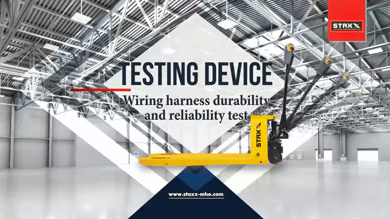 Straddle Lithium Pallet Truck Stacker Wiring Harness Durability and Reliability Test