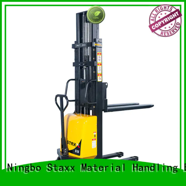 Staxx over electric pallet jack stacker company for warehouse