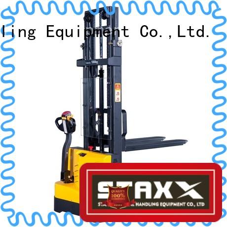 Staxx straddle hydraulic stacker manufacturers for hire