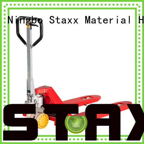 Staxx scissor lift pallet hand pump lift truck company for warehouse