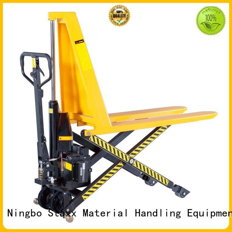 Staxx Wholesale low profile pallet jack company for rent