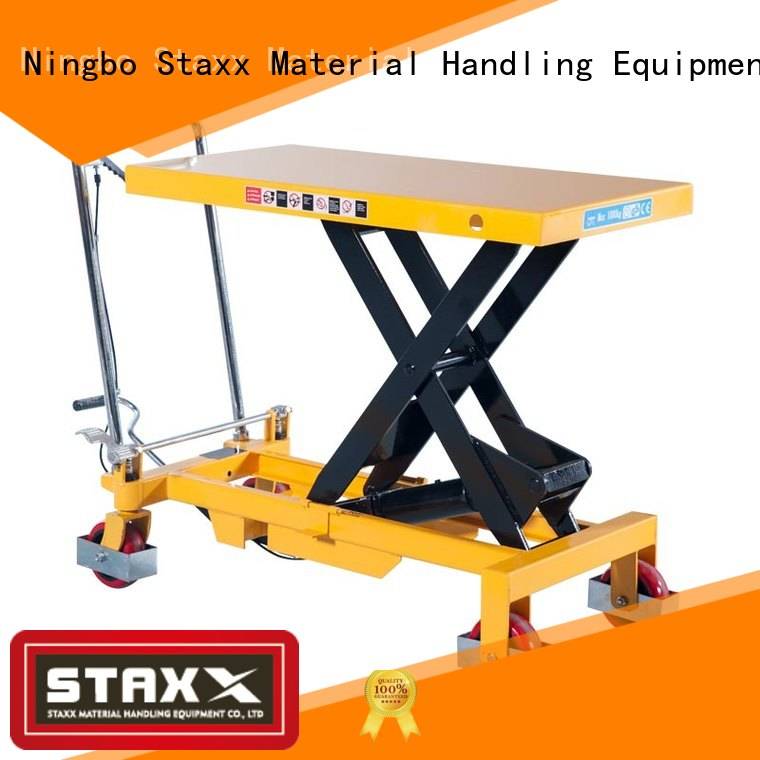 Staxx Latest industrial lift table company for rent