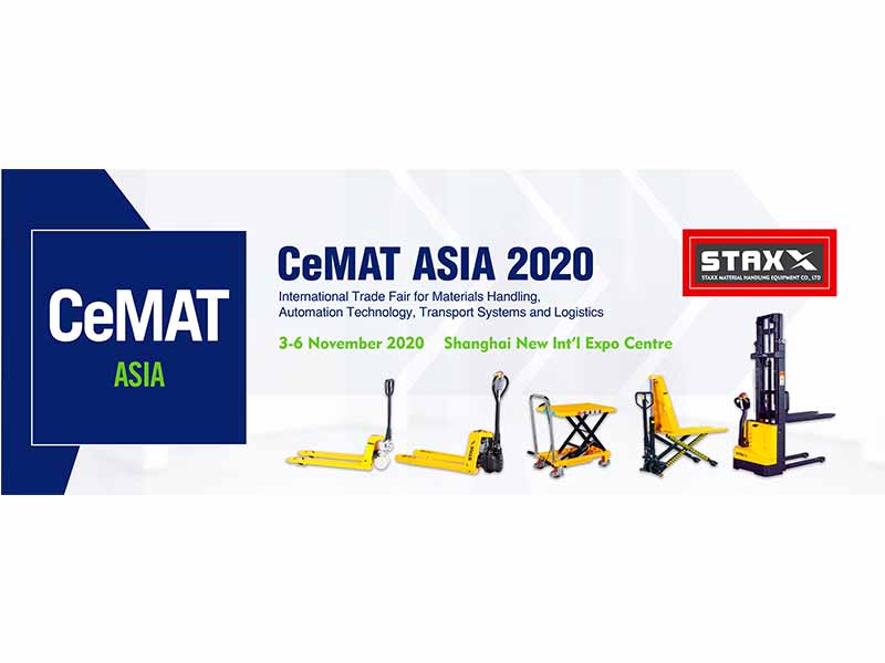 Staxx Lithium Pallet Truck Supplier CeMAT ASIA 2020