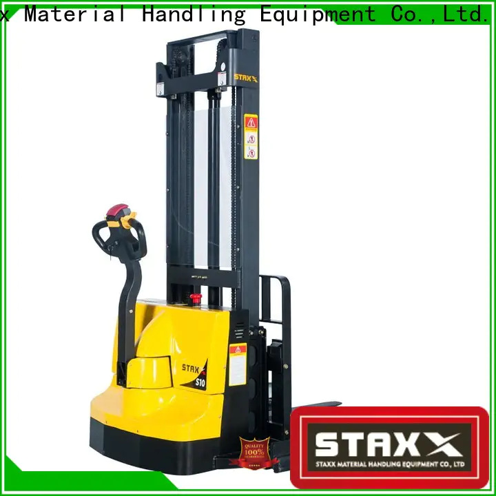Staxx low full electric stacker manufacturers for warehouse