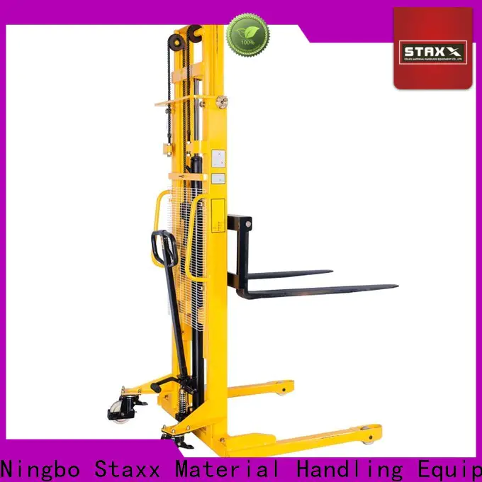 Staxx warehouse electric stacker price manufacturers for rent