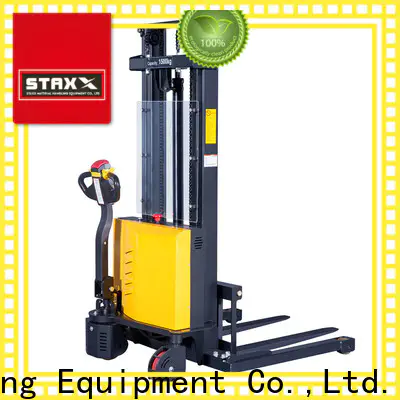 Staxx reach semi electric pallet stacker factory for warehouse