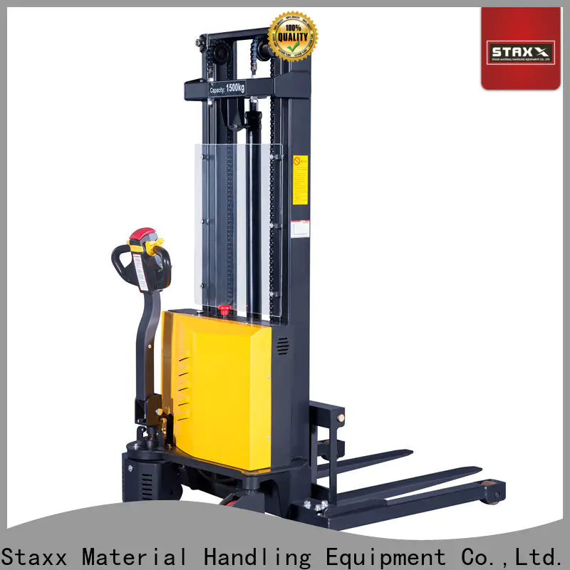 Staxx fork power stacker manufacturers for stairs
