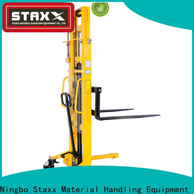 Staxx fork electric stacker for sale manufacturers for stairs