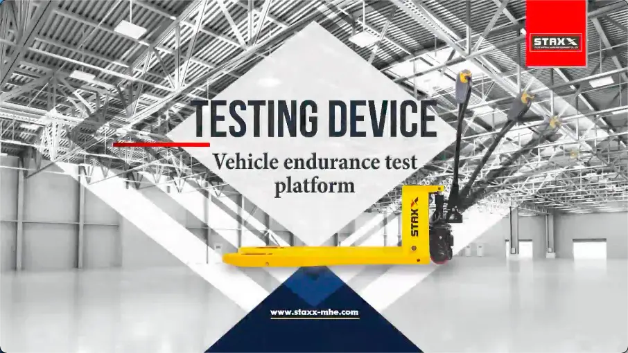 Plate-forme de test d'endurance de véhicule de camion palette