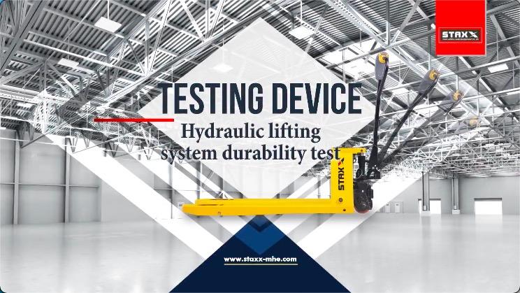Pallet Truck Hydraulic Lifting System Holdability Test