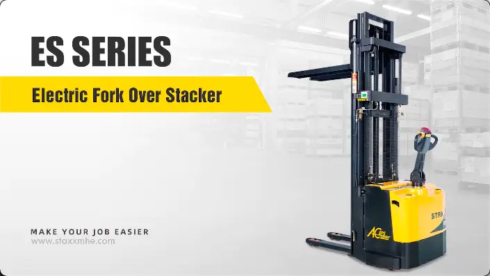 Customized Es Series Electric Fork Over Stacker