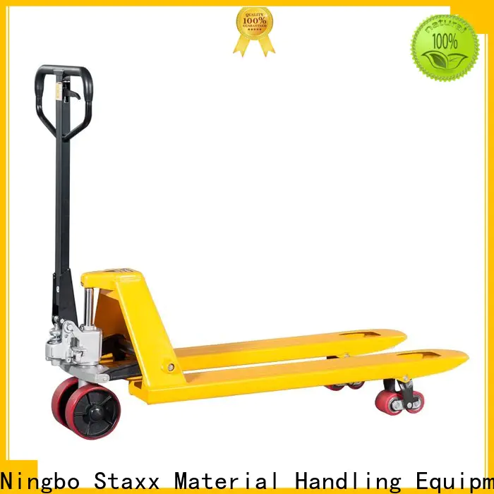 Staxx Custom extended fork pallet jack factory for hire