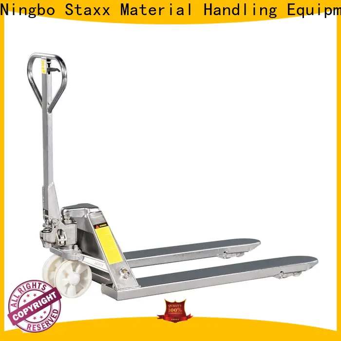 Staxx pallet trucks semi electric scissor lift ehls hand pallet truck parts factory for stairs