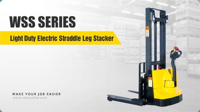 Best LIGHT DUTY ELECTRIC STRADDLE LEG STACKER GOOD Price - Staxx