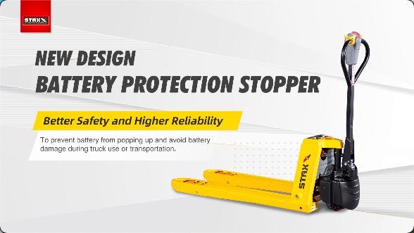 STAXX PALLET TRUCK NEW DESIGN BETTERY PROTECTION