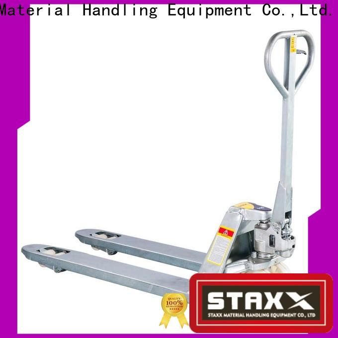 New Staxx pallet jack hydraulic hand pallet truck forklift wh202530s manufacturers for stairs