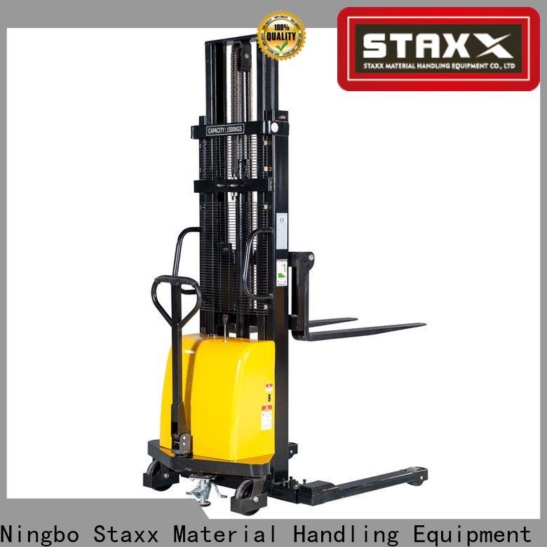 Staxx Pallet Jack leg electric lift pallet stacker company for warehouse