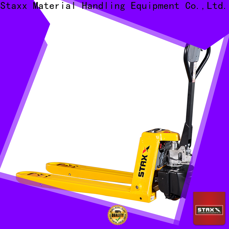 Latest Staxx pallet truck semi electric pallet jack ppt18hhq for business for hire