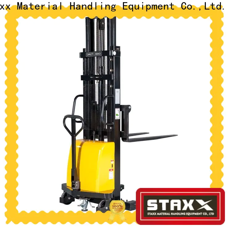 Top Staxx warehouse stacker forklift semielectric Supply for rent