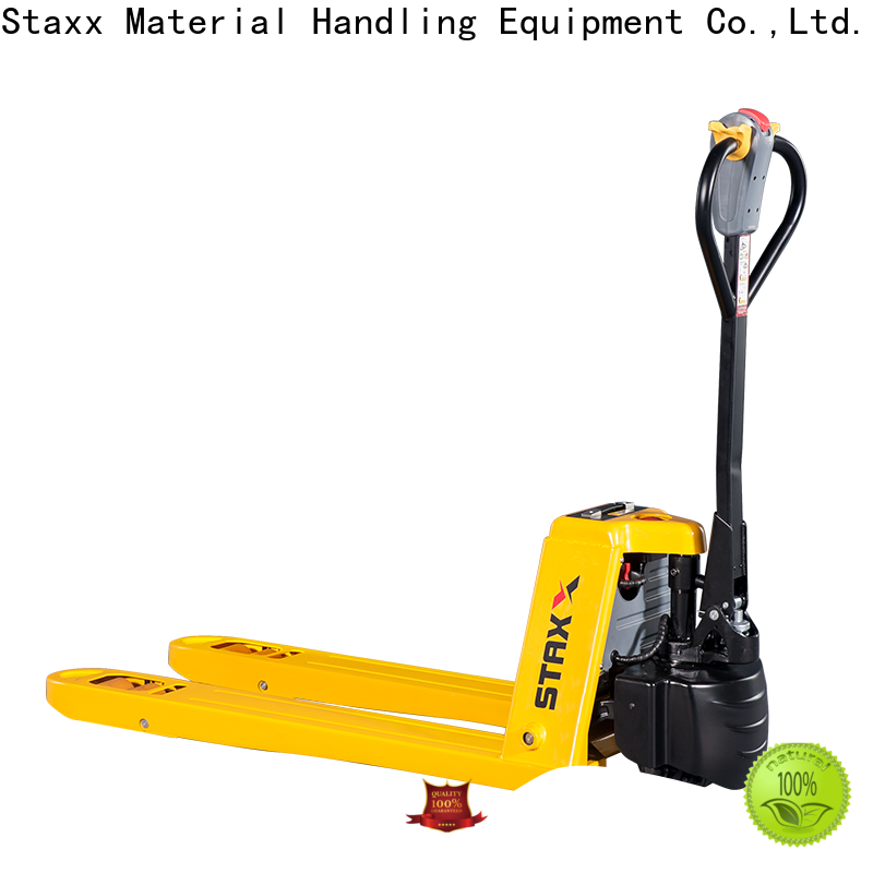 Best Staxx pallet jack hydraulic lift pallet jack motorized factory for warehouse