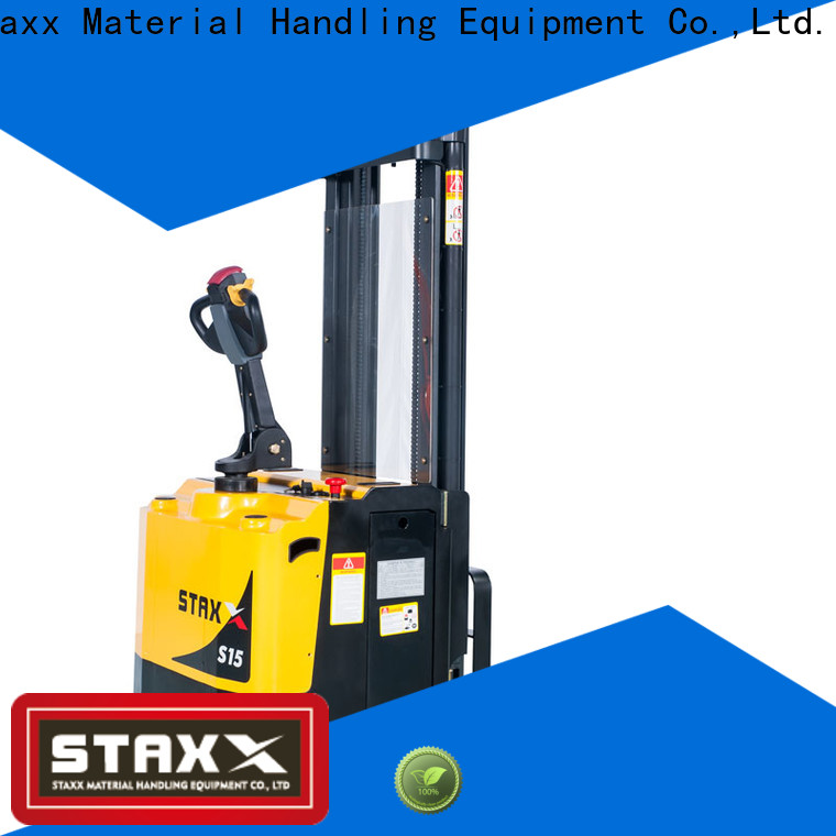 Best Staxx hydraulic stacker lift truck straddle for business for rent