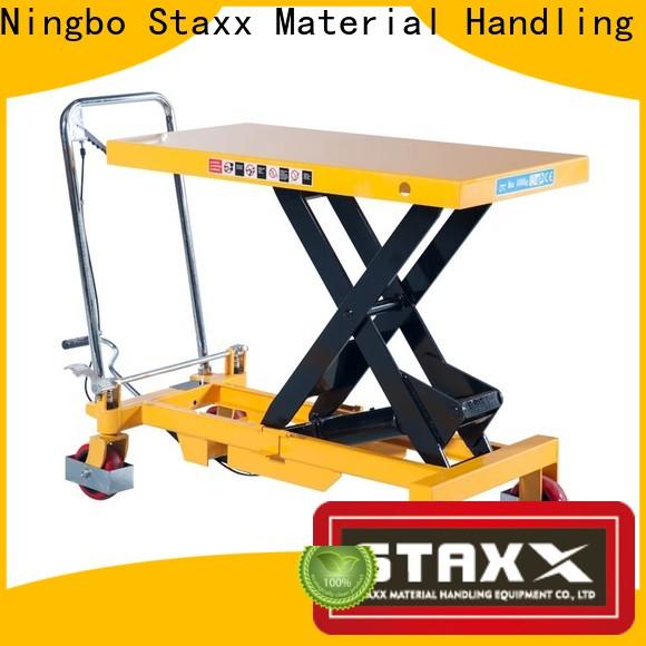 Staxx Pallet Truck Latest Staxx wooden scissor lift table for business for stairs