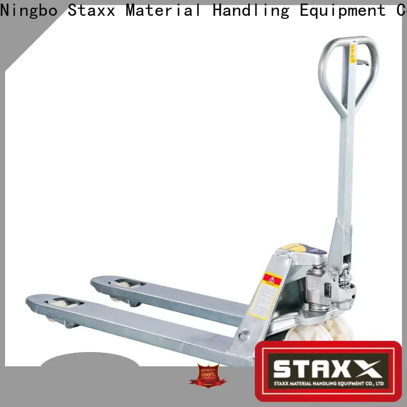 High-quality Staxx pallet jack weighing pallet truck manufacturers