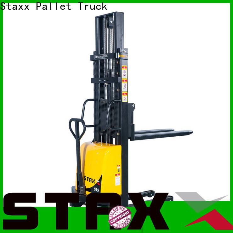 Staxx Pallet Truck narrow aisle straddle truck factory