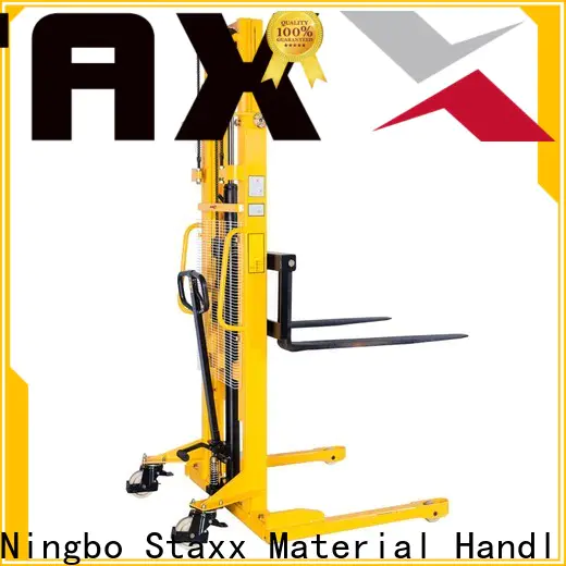 Custom Staxx manual straddle pallet stacker factory