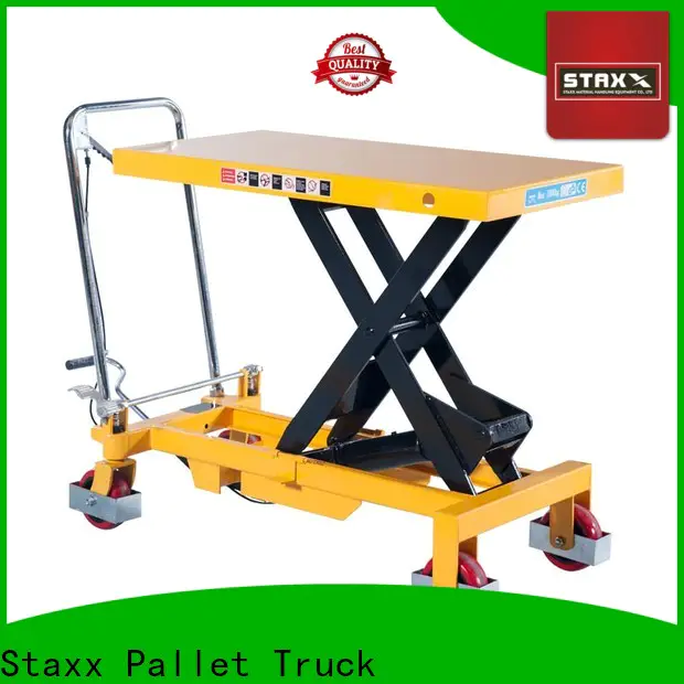 Latest Staxx foot pump hydraulic lift table company