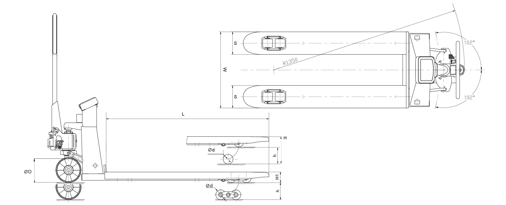 Staxx weighing scale pallet truck manufacturing factory