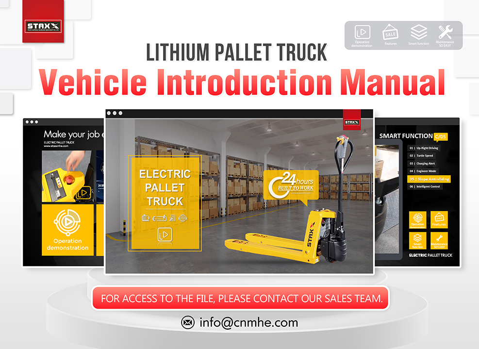 STAXX Launched Sales Manual of Lithium Battery Pallet Truck